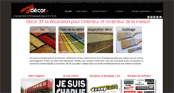 Desktop Screenshot of decor37.fr